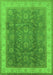 Oriental Green Traditional Rug, urb986grn