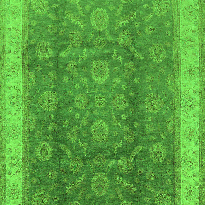 Oriental Green Traditional Rug, urb986grn