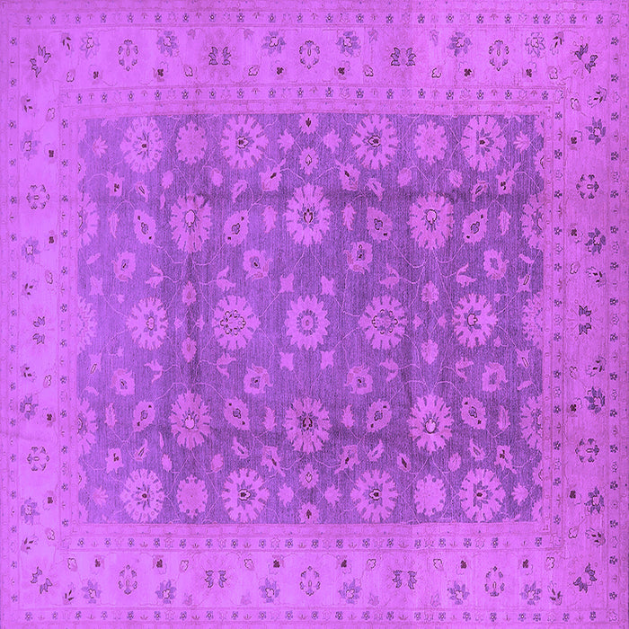 Square Oriental Purple Traditional Rug, urb987pur