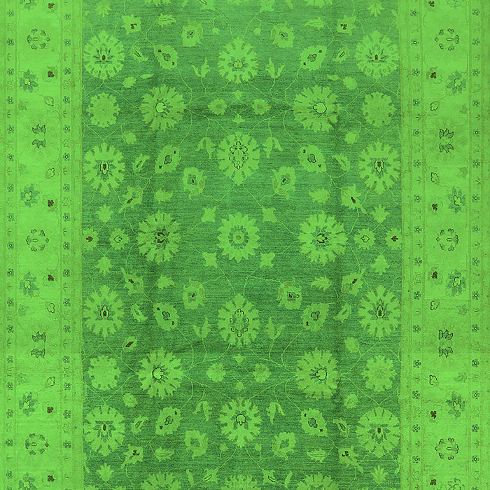 Oriental Green Traditional Rug, urb987grn