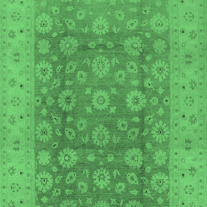 Oriental Emerald Green Traditional Rug, urb987emgrn