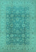 Oriental Turquoise Traditional Rug, urb987turq