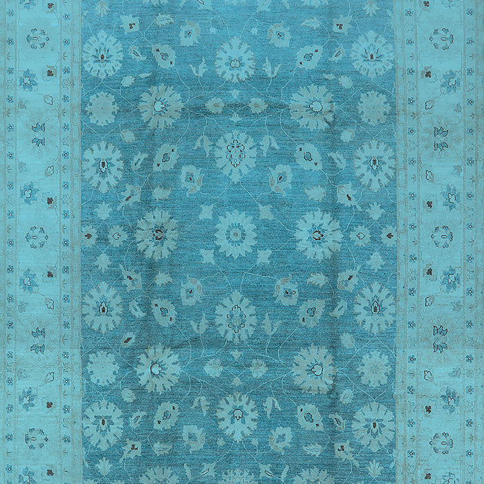 Oriental Light Blue Traditional Rug, urb987lblu