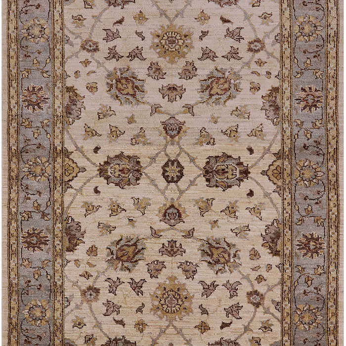 Mid-Century Modern Sienna Brown Oriental Rug, urb988