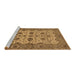 Sideview of Machine Washable Oriental Brown Traditional Rug, wshurb988brn