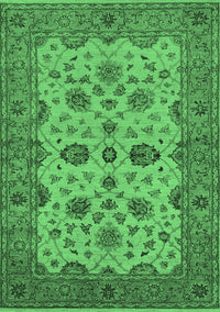 Oriental Emerald Green Traditional Rug, urb988emgrn
