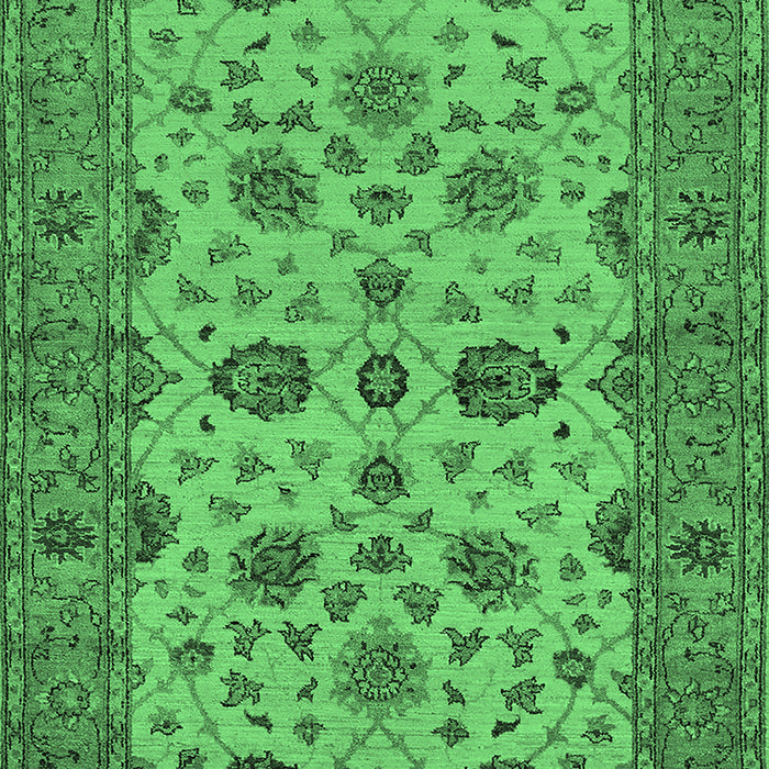 Oriental Emerald Green Traditional Rug, urb988emgrn