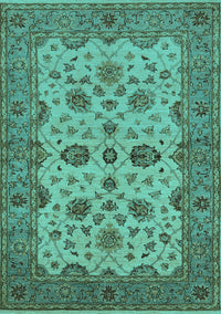 Oriental Turquoise Traditional Rug, urb988turq