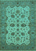 Oriental Turquoise Traditional Rug, urb988turq