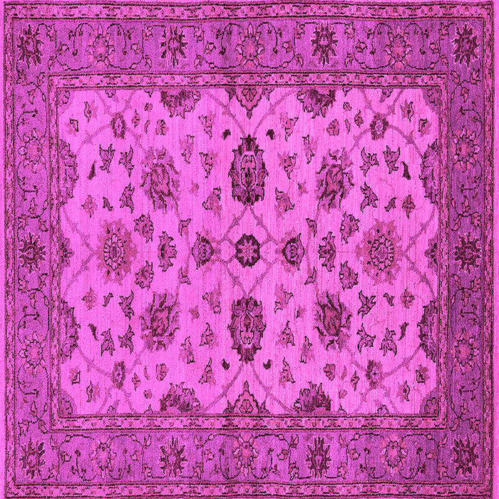 Square Oriental Pink Traditional Rug, urb988pnk