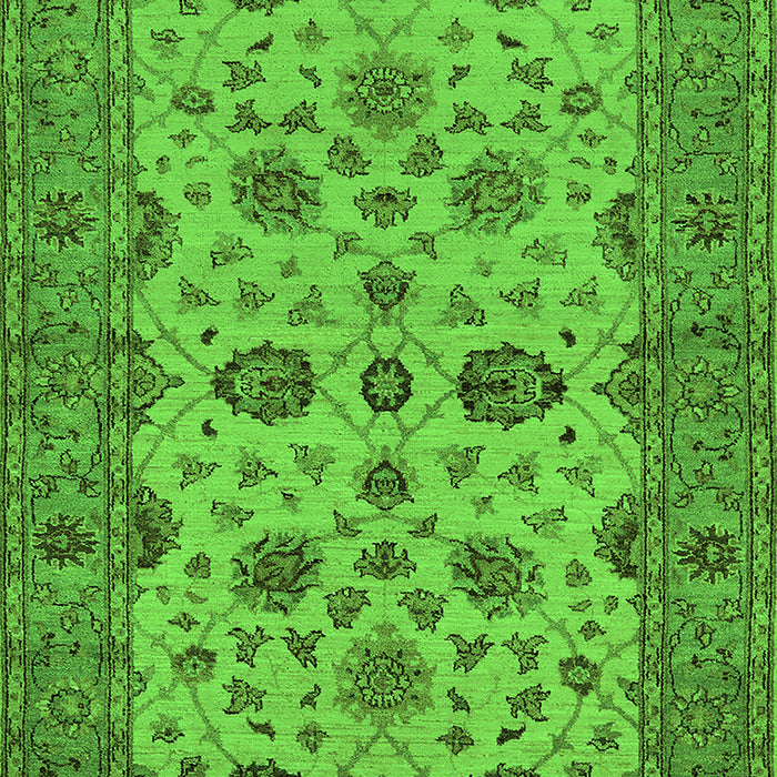 Oriental Green Traditional Rug, urb988grn