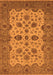 Machine Washable Oriental Orange Traditional Area Rugs, wshurb988org