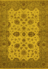 Oriental Yellow Traditional Rug, urb988yw