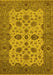 Oriental Yellow Traditional Rug, urb988yw