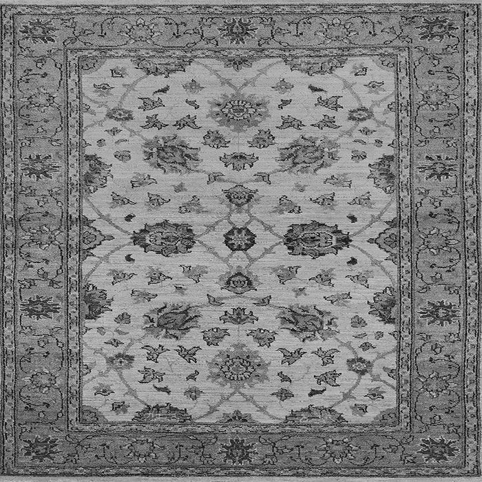 Square Oriental Gray Traditional Rug, urb988gry