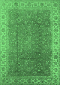 Oriental Emerald Green Traditional Rug, urb989emgrn