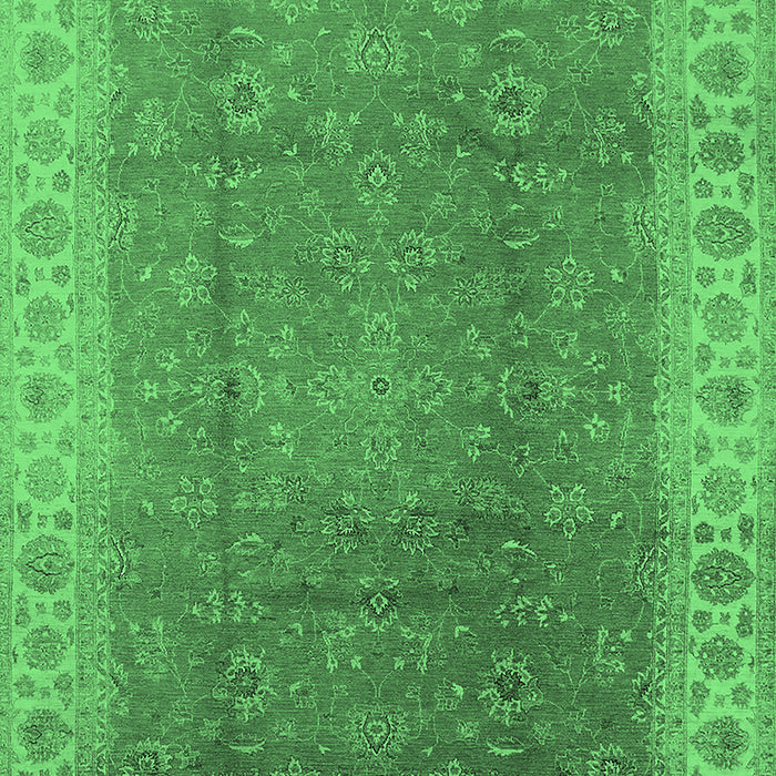 Oriental Emerald Green Traditional Rug, urb989emgrn