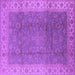 Square Oriental Purple Traditional Rug, urb989pur