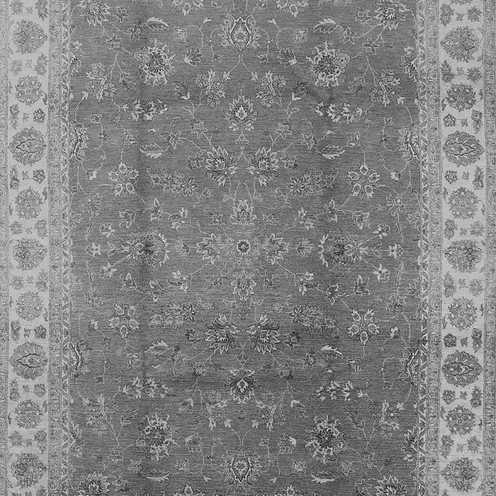 Machine Washable Oriental Gray Traditional Rug, wshurb989gry