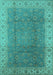 Oriental Turquoise Traditional Rug, urb989turq