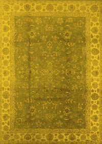 Oriental Yellow Traditional Rug, urb989yw