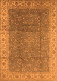 Oriental Orange Traditional Rug, urb989org