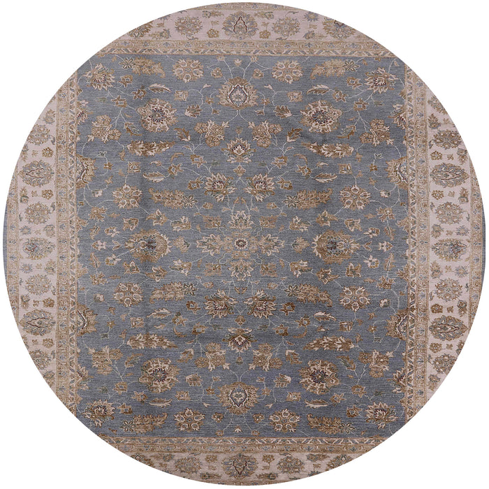 Round Machine Washable Industrial Modern Puce Purple Rug, wshurb989