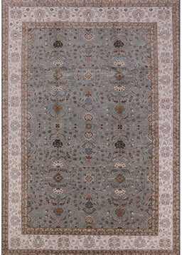 Mid-Century Modern Rosy Brown Pink Oriental Rug, urb990