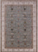 Mid-Century Modern Rosy Brown Pink Oriental Rug, urb990