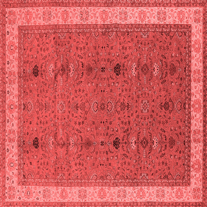 Machine Washable Oriental Red Traditional Rug, wshurb990red
