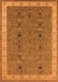 Machine Washable Oriental Orange Traditional Area Rugs, wshurb990org