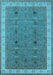 Oriental Light Blue Traditional Rug, urb990lblu