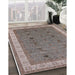 Machine Washable Industrial Modern Rosy Brown Pink Rug in a Family Room, wshurb990