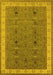 Oriental Yellow Traditional Rug, urb990yw