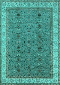 Oriental Turquoise Traditional Rug, urb990turq