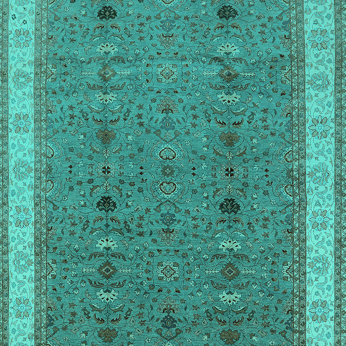 Oriental Turquoise Traditional Rug, urb990turq