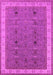 Machine Washable Oriental Pink Traditional Rug, wshurb990pnk