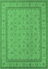 Oriental Emerald Green Traditional Rug, urb991emgrn