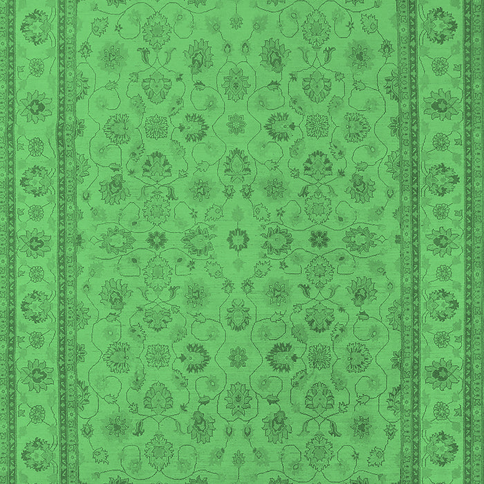 Oriental Emerald Green Traditional Rug, urb991emgrn