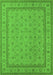 Oriental Green Traditional Rug, urb991grn