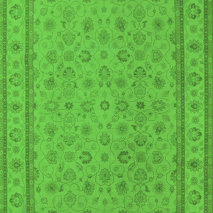 Oriental Green Traditional Rug, urb991grn