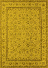 Oriental Yellow Traditional Rug, urb991yw