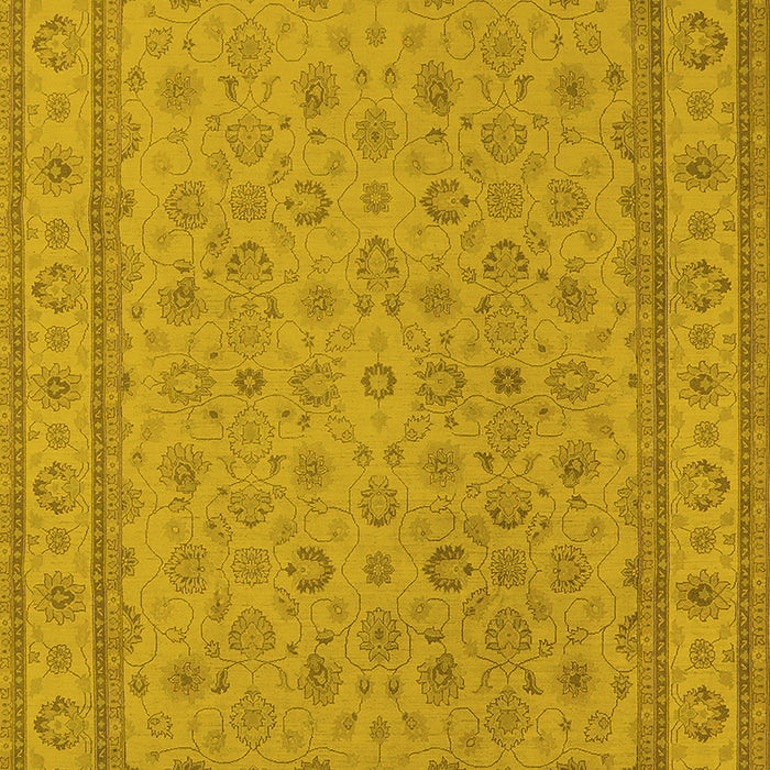 Oriental Yellow Traditional Rug, urb991yw