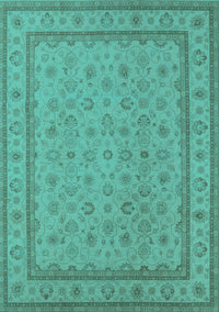 Oriental Turquoise Traditional Rug, urb991turq
