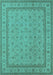 Oriental Turquoise Traditional Rug, urb991turq