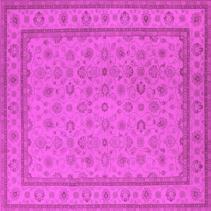Square Oriental Pink Traditional Rug, urb991pnk