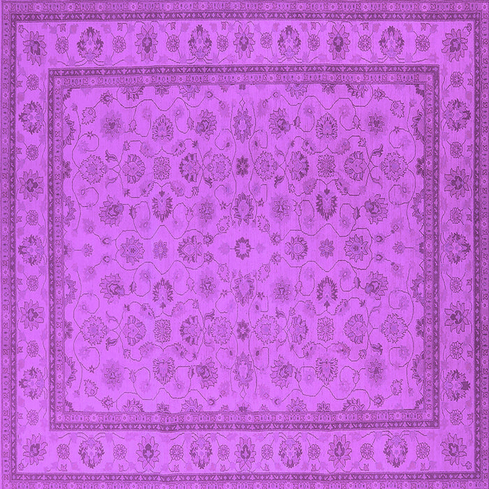 Square Oriental Purple Traditional Rug, urb991pur