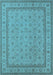 Oriental Light Blue Traditional Rug, urb991lblu
