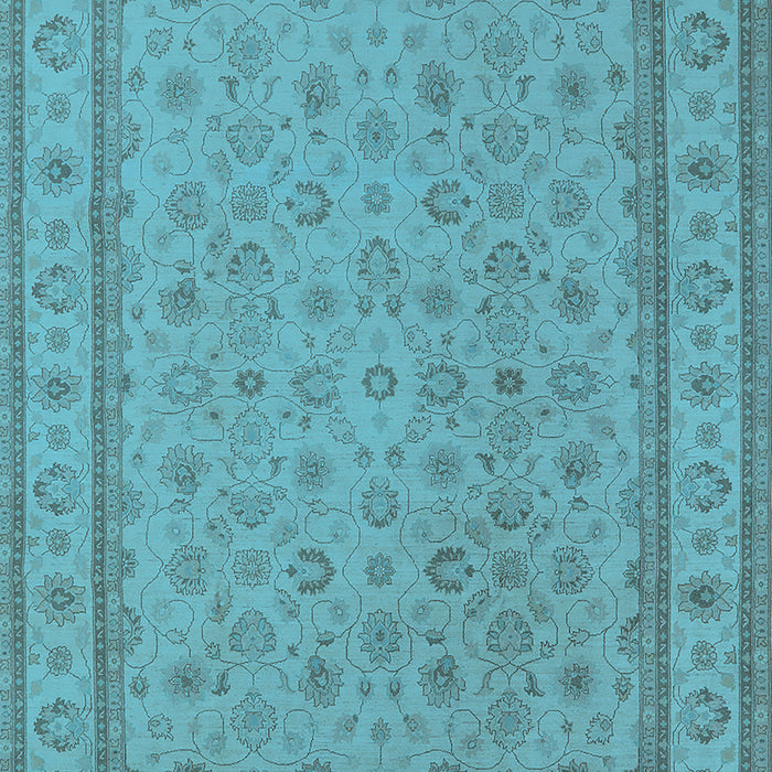 Oriental Light Blue Traditional Rug, urb991lblu
