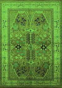 Oriental Green Traditional Rug, urb992grn